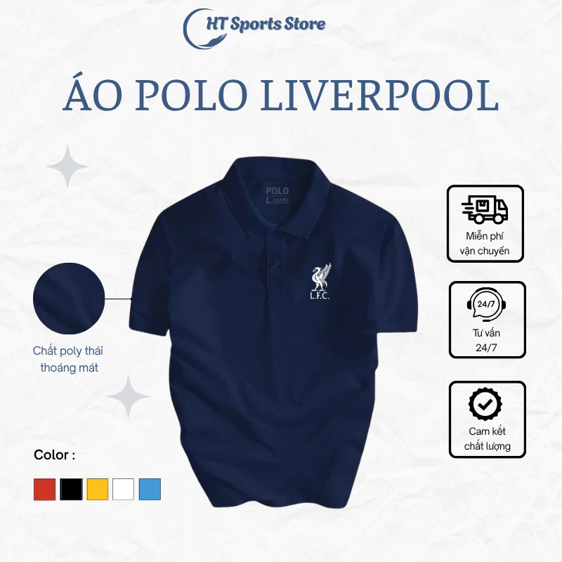 S-3XL เสื้อโปโล Liverpool Club เสื้อโปโลแฟชั่นฟุตบอลกีฬาผู้ชาย LFC - HT Sports Store.02