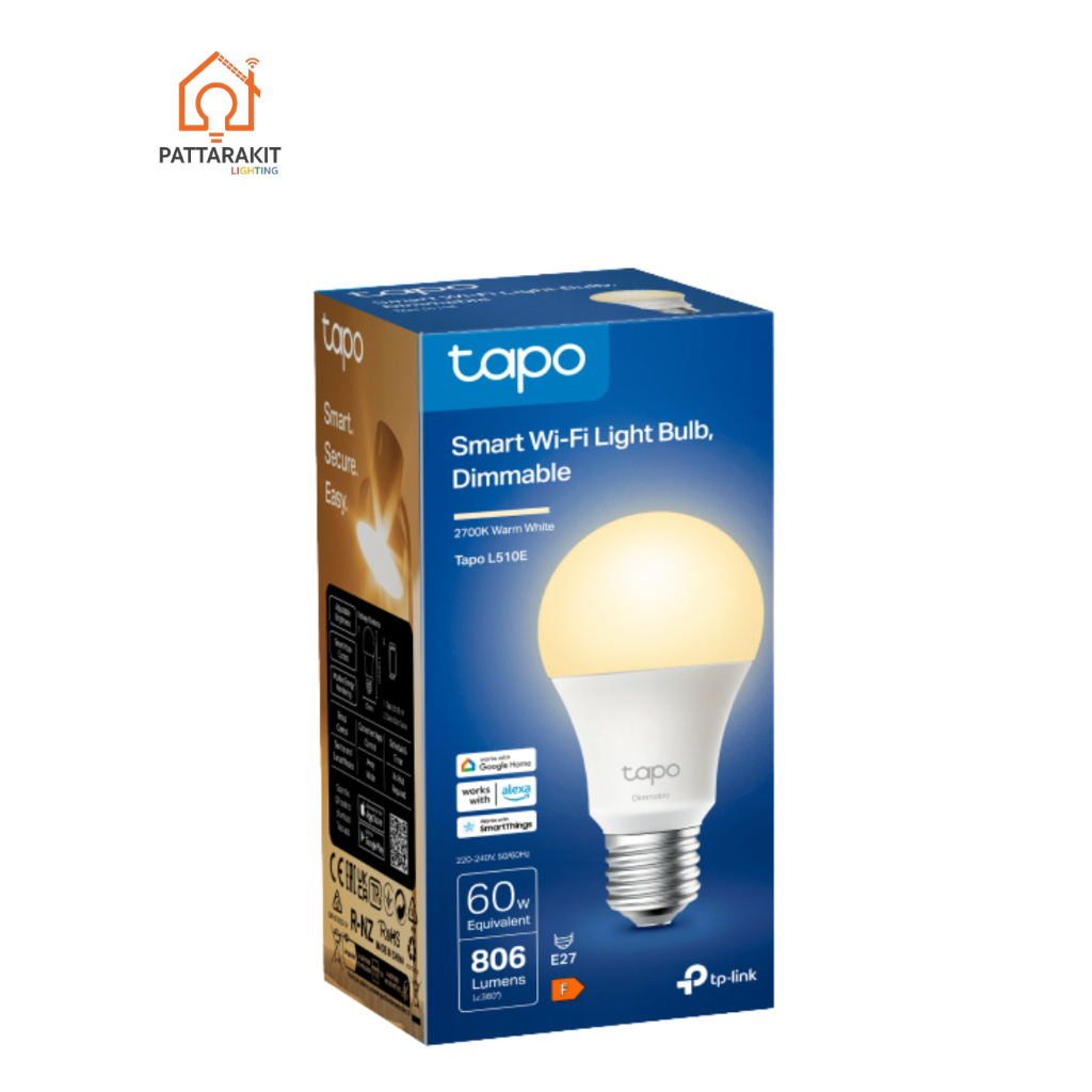 หลอด Tapo L510E / Smart Wi-Fi Light Bulb, Dimmable / (TP-Link)