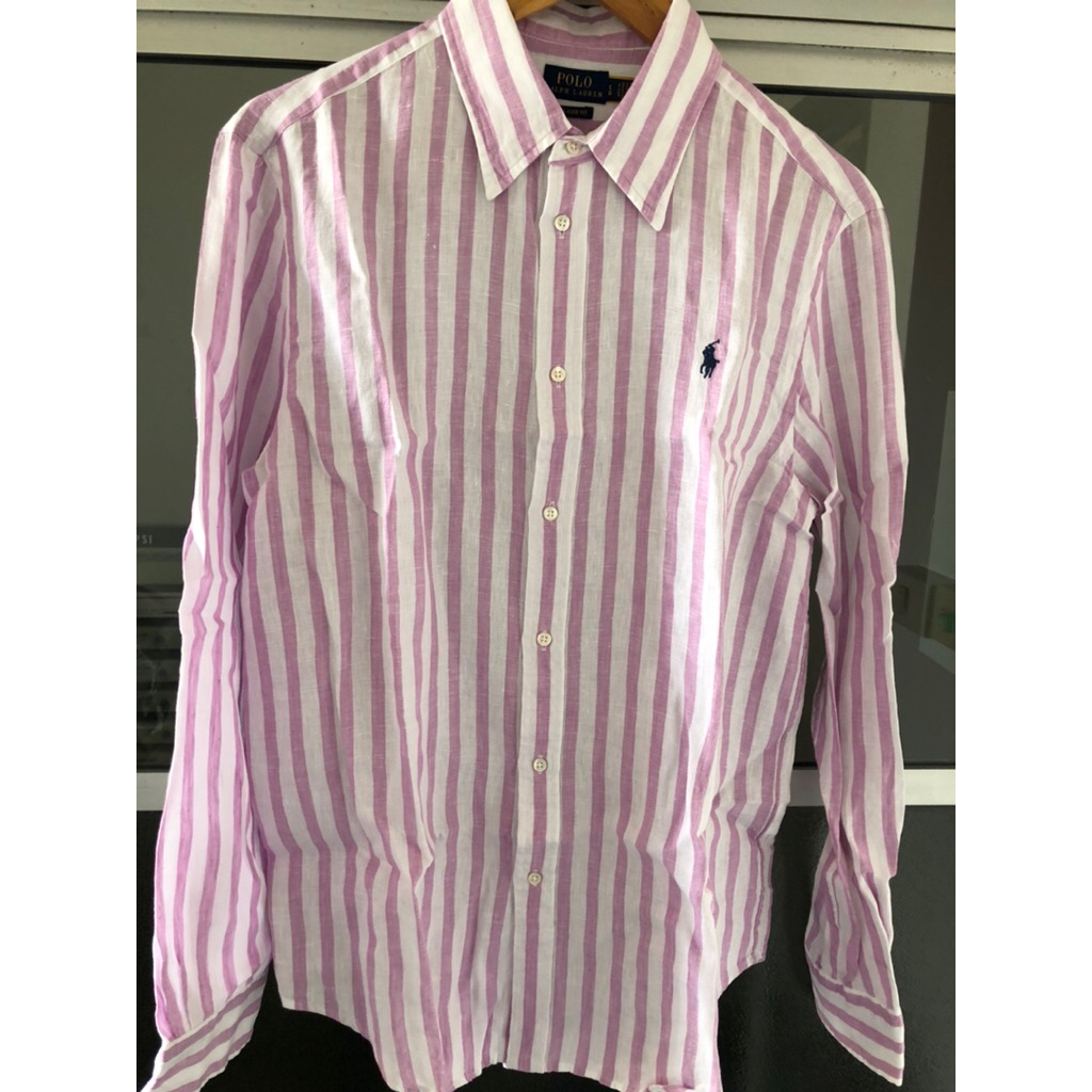 Polo Ralph Lauren เสื้อเชิ้ต ลินิน ผู้หญิง ของแท้