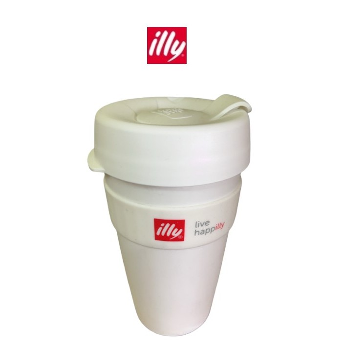 แก้วกาแฟพกพา illy แก้วมัค ลีฟ แฮปปิอิลลี่ คีพคัพ - 16 ออนซ์ ILLY LIVEHAPPILLY KEEPCUP 16 OZ