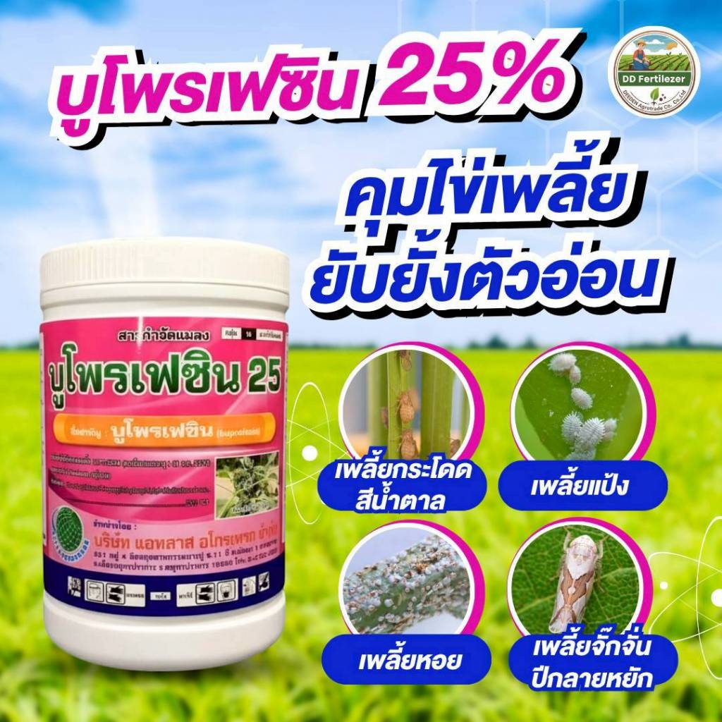 #บูโพรเฟซิน 25% เพลี้ยตัวอ่อน เพลี้ย หนอน ทุกชนิด ตราลูกโลก #ร้านปุ๋ยดีเด่น