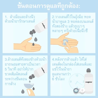 น้ำยาดูแลคอนแทคเลนส์ น้ำยาล้างคอนแทคเลนส์ 120ml สำหรับทำความสะอาด รักษาความชุ่มชื้น ฆ่าเชื้อ Lens Solution