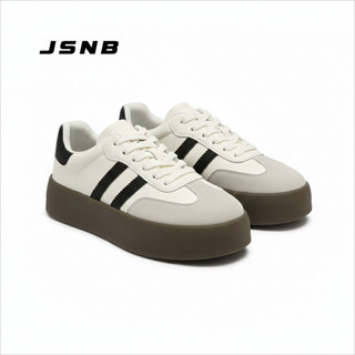 JSNB รองเท้าผ้าใบ แนวสตรีท พร้อมส่งฟรี รองเท้าผ้าใบแฟชั่นลำลอง พื้นหนานุ่ม กันลื่น ระบายอากาศดี น้ำหนักเบา [LN663]