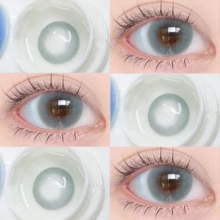 【ซื้อครบ฿120แถมน้ำยาล้าง60ML1ขวด】 MIDROO คอนแทคเลนส์ 0.00-4.00 ไร้ขอบ ขยายรูม่านตา Bunny Brown/Pink/Blue-14.5mm รายเดือน