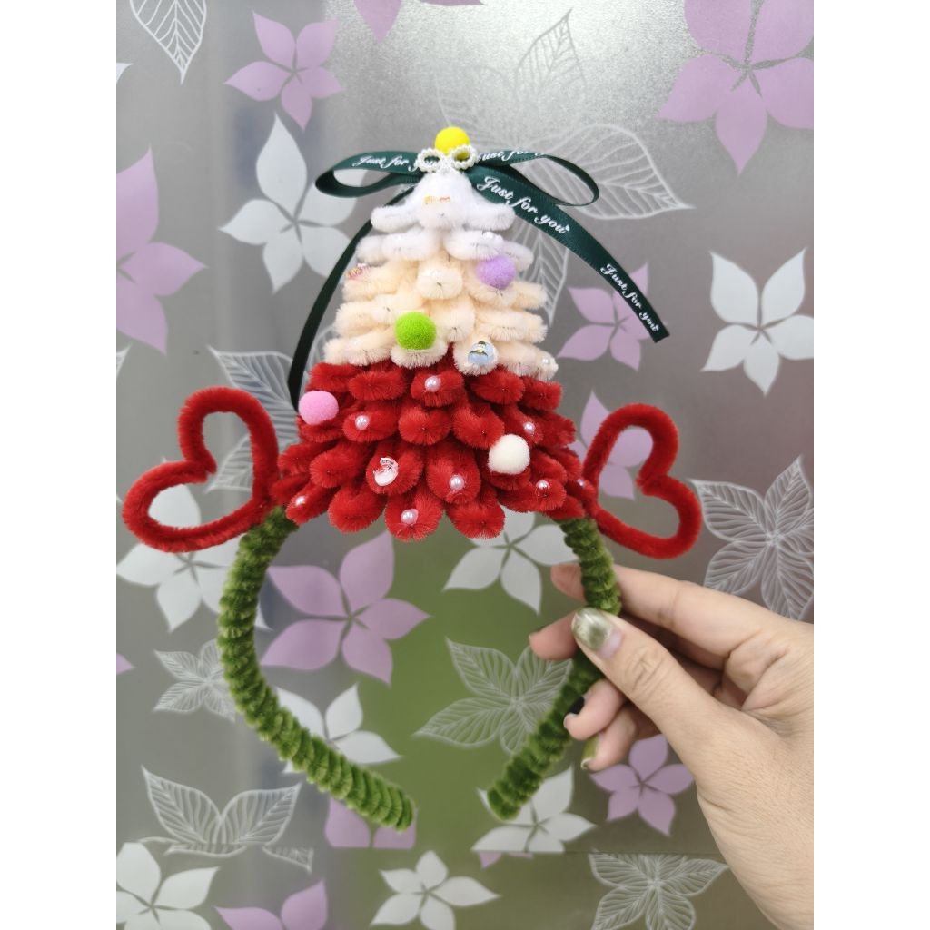 ที่คาดผมคริสมาสต์  ลวดกำมะหยี่ - รูปที่ 5