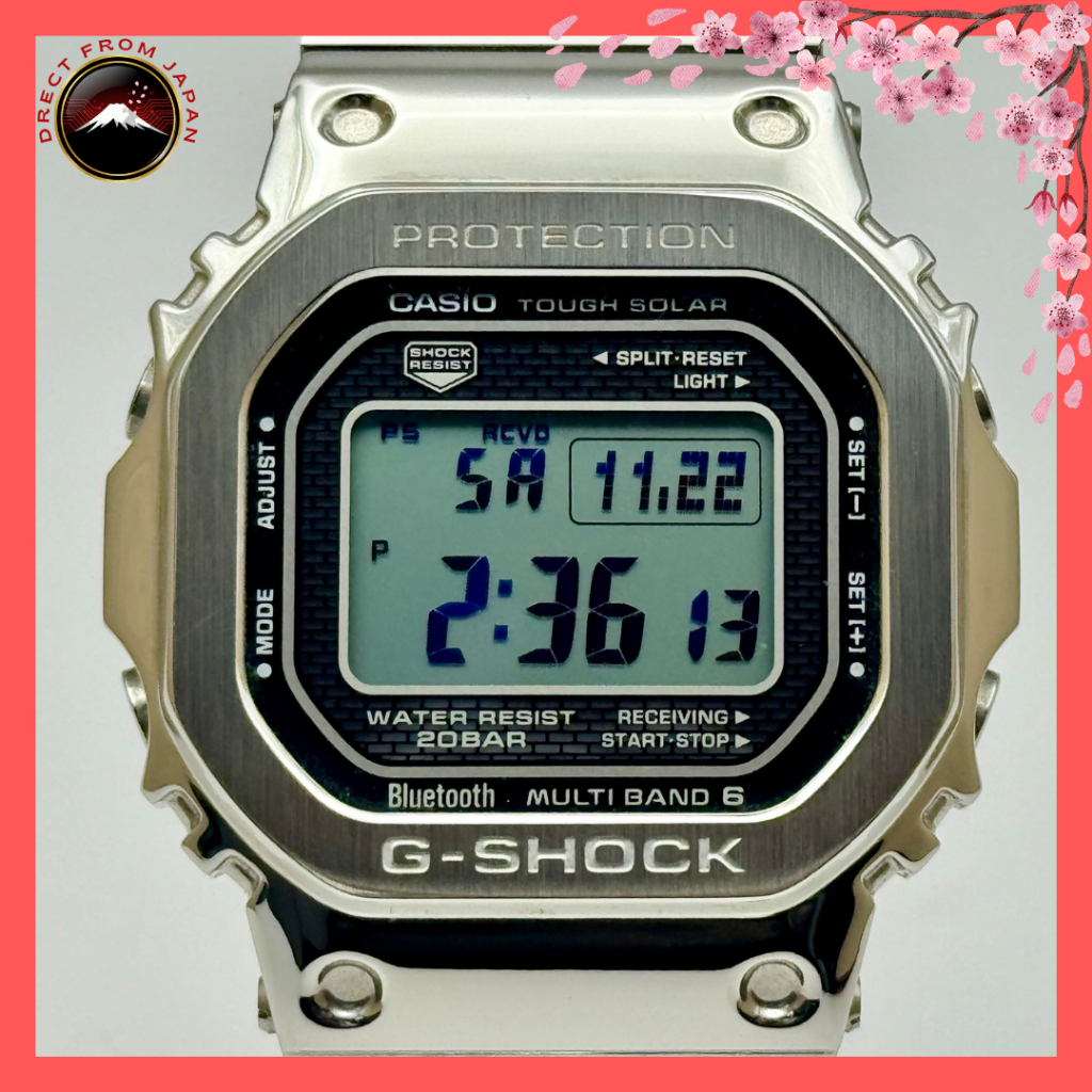 G-SHOCK CASIO GMW-B5000D-1JF Full Metal Digital Radio Wave รุ่นยอดนิยม! นาฬิกาพรีเมียม