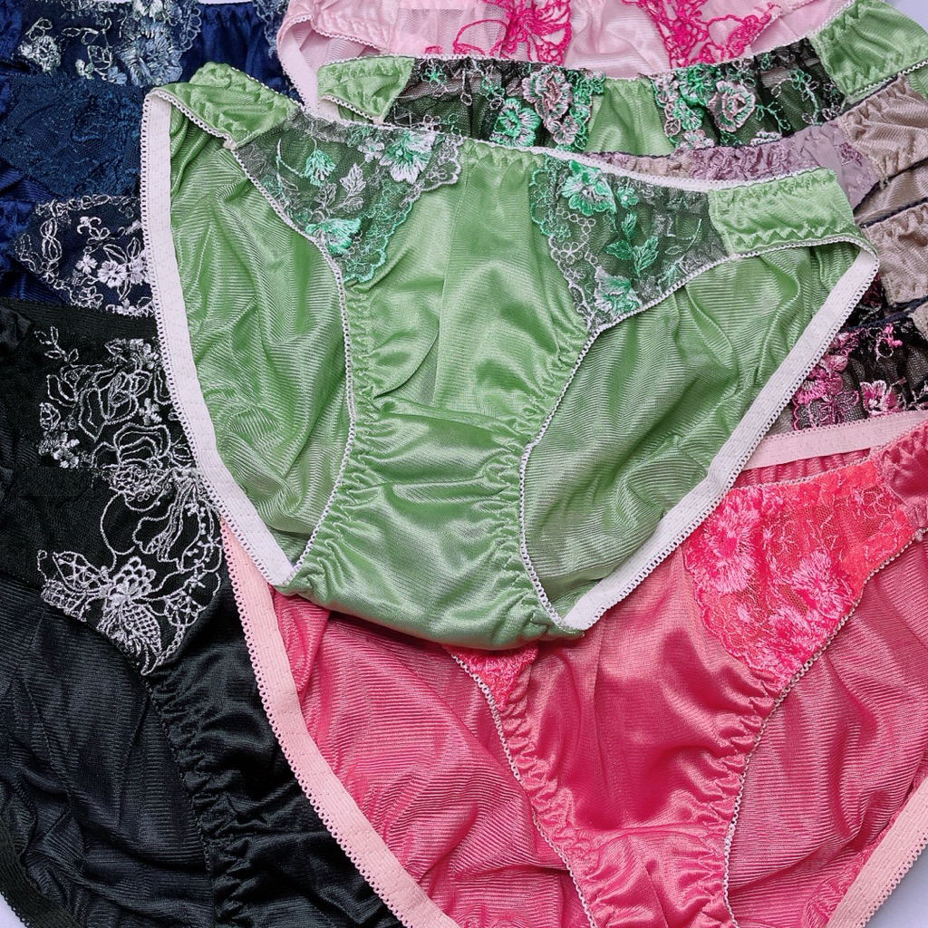 กางเกงในผู้หญิง ผ้าลื่นไนลอน  ไซส์ L กางเกงในสไตล์ญี่ปุ่น - รูปที่ 2