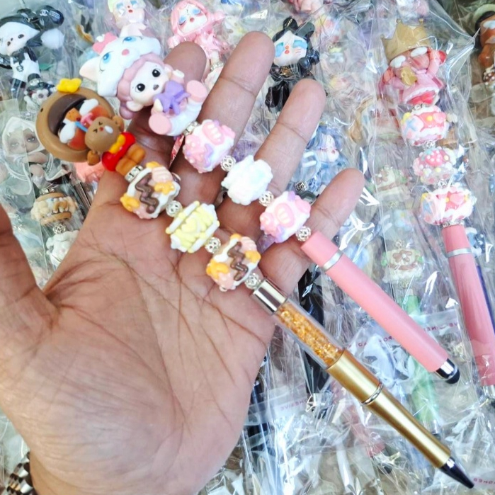 พร้อมส่ง จุ่มปากกา งานทำมือ DIY คละแบบ ปากกาไอแพด ปากกา Pop bean สุ่ ม ราคาต่อชิ้น เป็นของขวัญได้