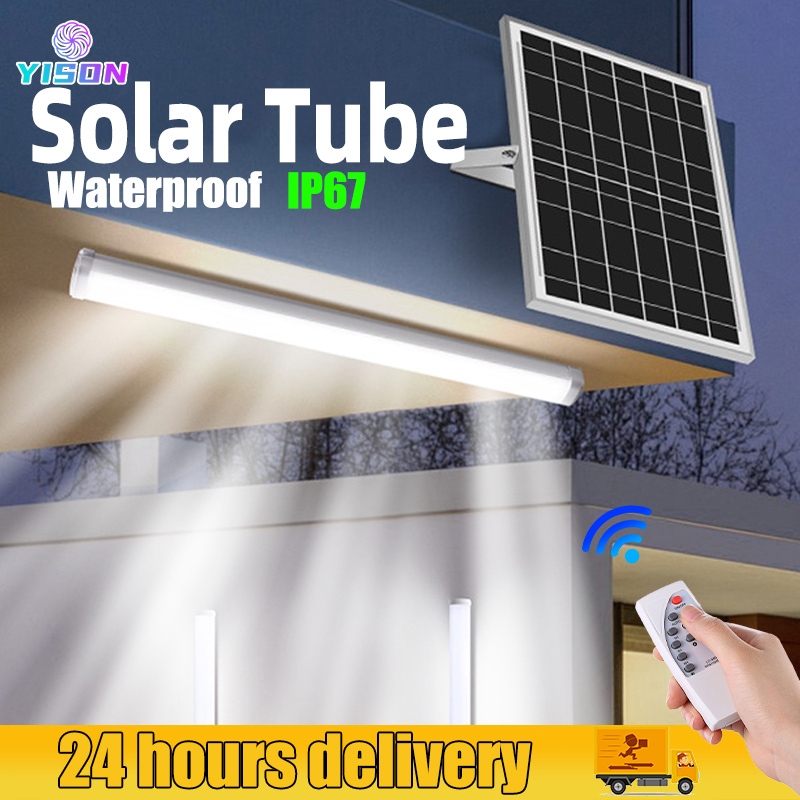 YISON หลอดโซล่าเซล LED solar light outdoor waterproof 300w พลังงานแสงอาทิตย์ ไฟโซล่าเซลล์ หลอดไฟโซล่าเซลล์ ไฟพลังงานแสงอ