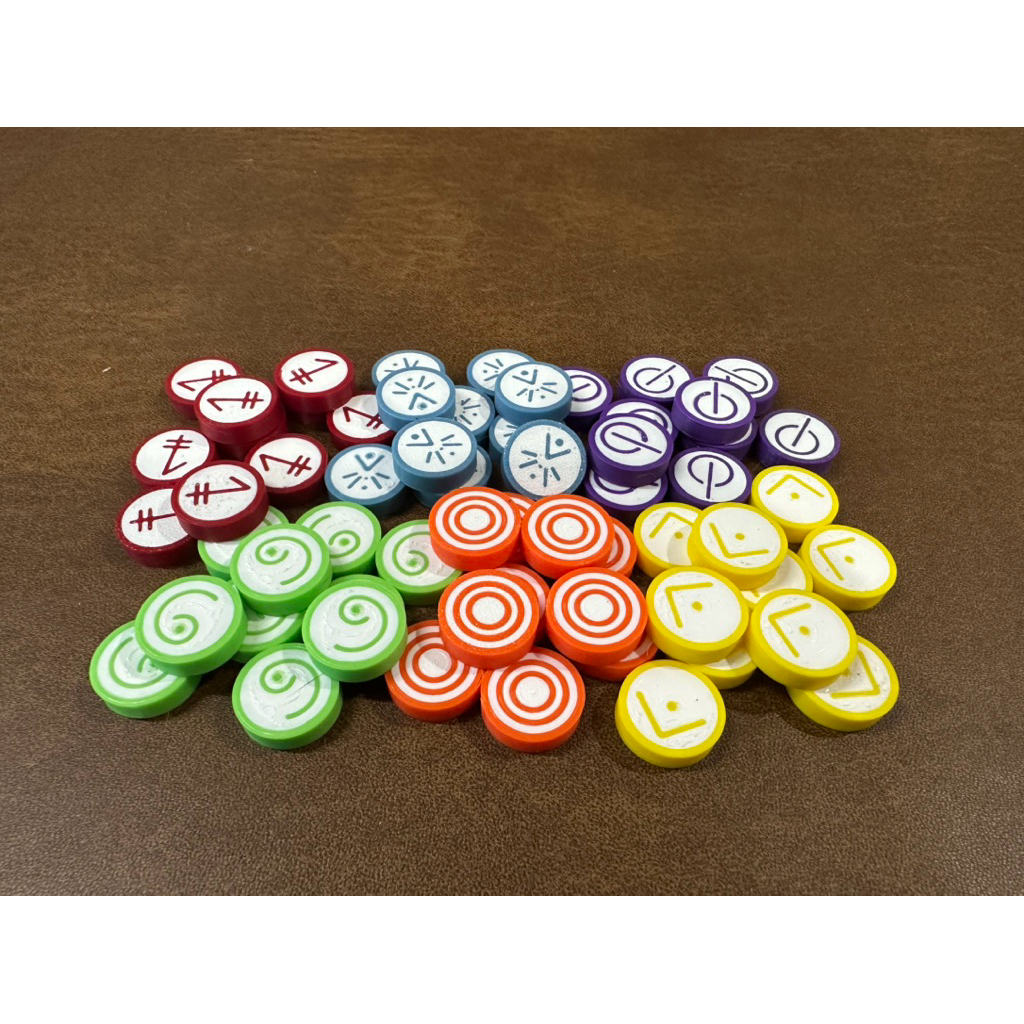 [Plastic] Vantage Board Game: Skill Token - ชุดอัพเกรดโทเค่นสำหรับบอร์ดเกม