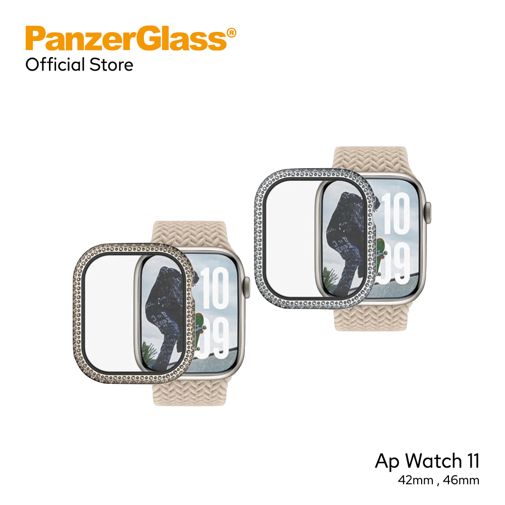 PanzerGlass เคสและกระจกกันรอย Full Body ใช้สำหรับ Apple Watch 11 ขนาด 42mm 46mm