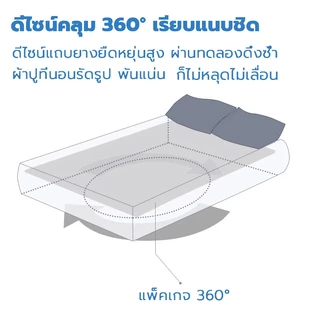 ชุดผ้าปูที่นอนรัดมุมสีขาว 3.5 /5 / 6 ฟุต สไตล์โรงแรม 2 / 3 ชิ้น พร้อมปลอกหมอน ผ้านุ่ม ไม่อับ ซักง่าย