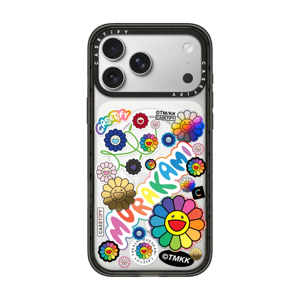 [ส่งด่วน/พร้อมส่ง] CASETiFY | FLOWERS STICKER MANIA PHONE CASE Impact Case Magnatic Compatible #For 