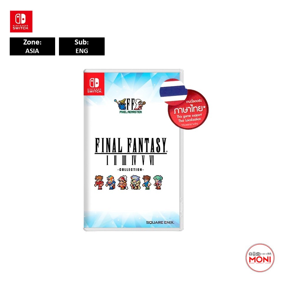 Final Fantasy 1-6 Pixel Remaster Collection (Asia) มีซับไทย แผ่น Nintendo Switch Games
