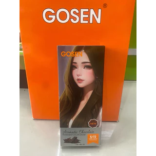 ครีมเปลี่ยนสีผม โกเซ็น gosen สีช็อคโกแลตปิดผมขาว ไม่มีแอมโมเนียหอมกลิ่นช็อคโกแลต 100 x2 ml