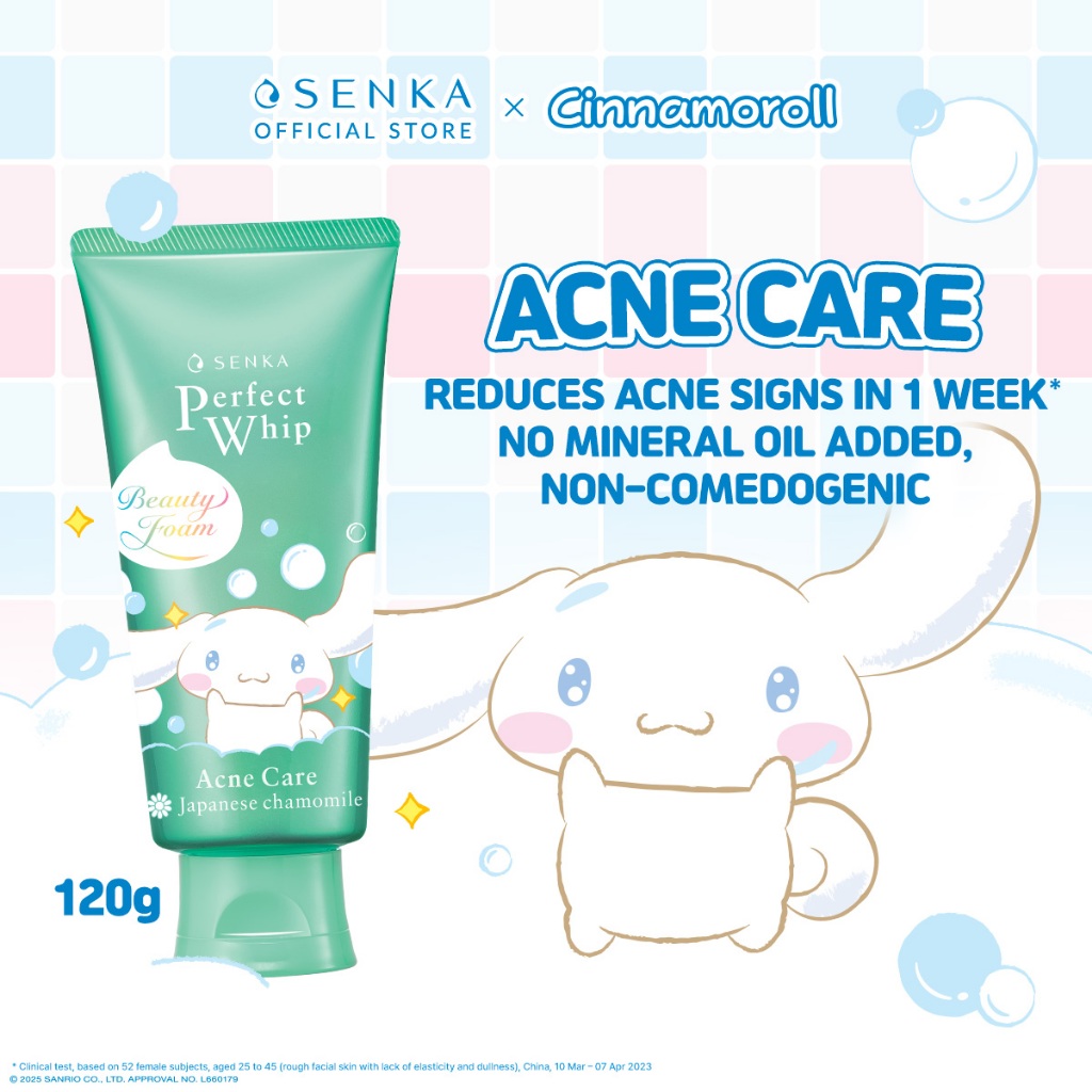 SENKA Perfect Whip Acne Care Cinnamoroll 100g