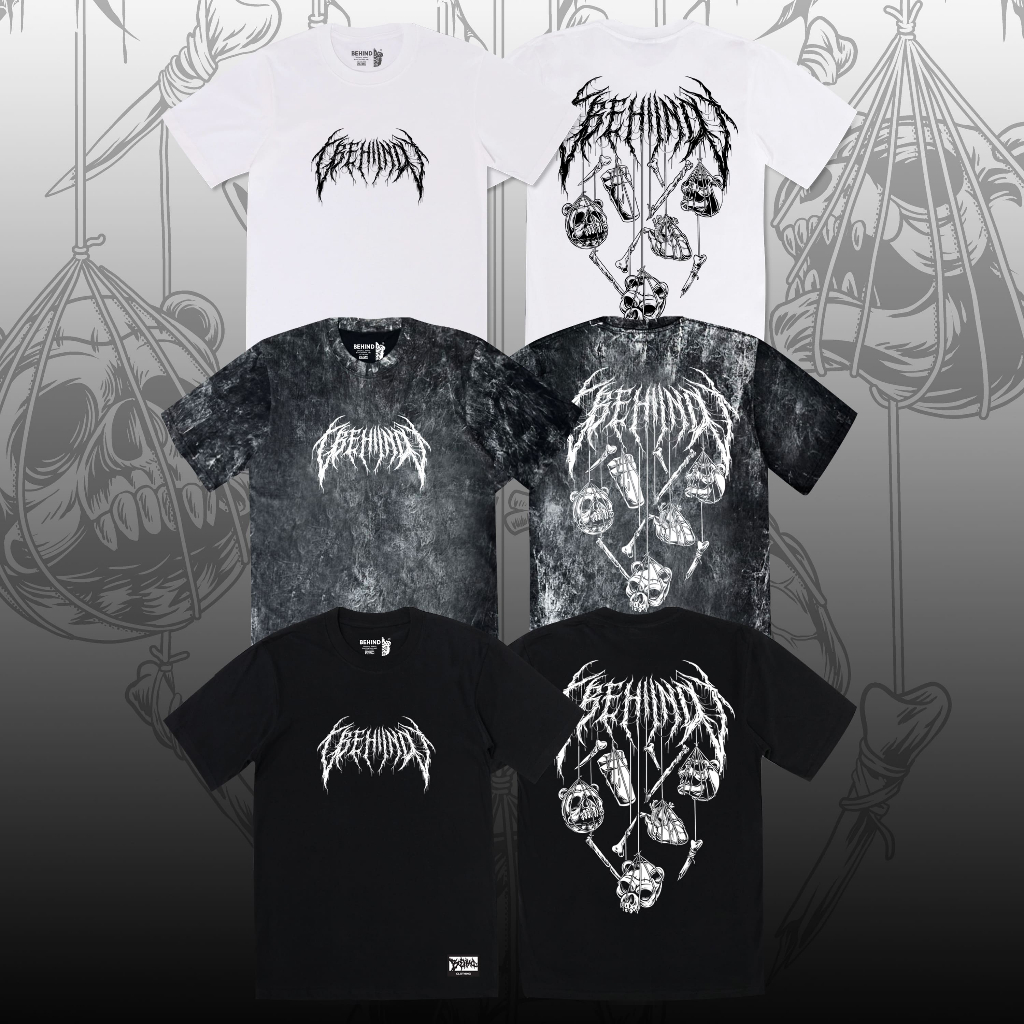 BEHIND เสื้อยืด “ EVERYTHING DIES “ แขนสั้น แขนยาว แนวสตรีท Oversize เสื้อยืดชาย หญิง