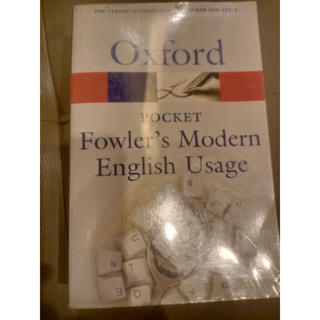 Oxford ... pocket fowler's modern English usage