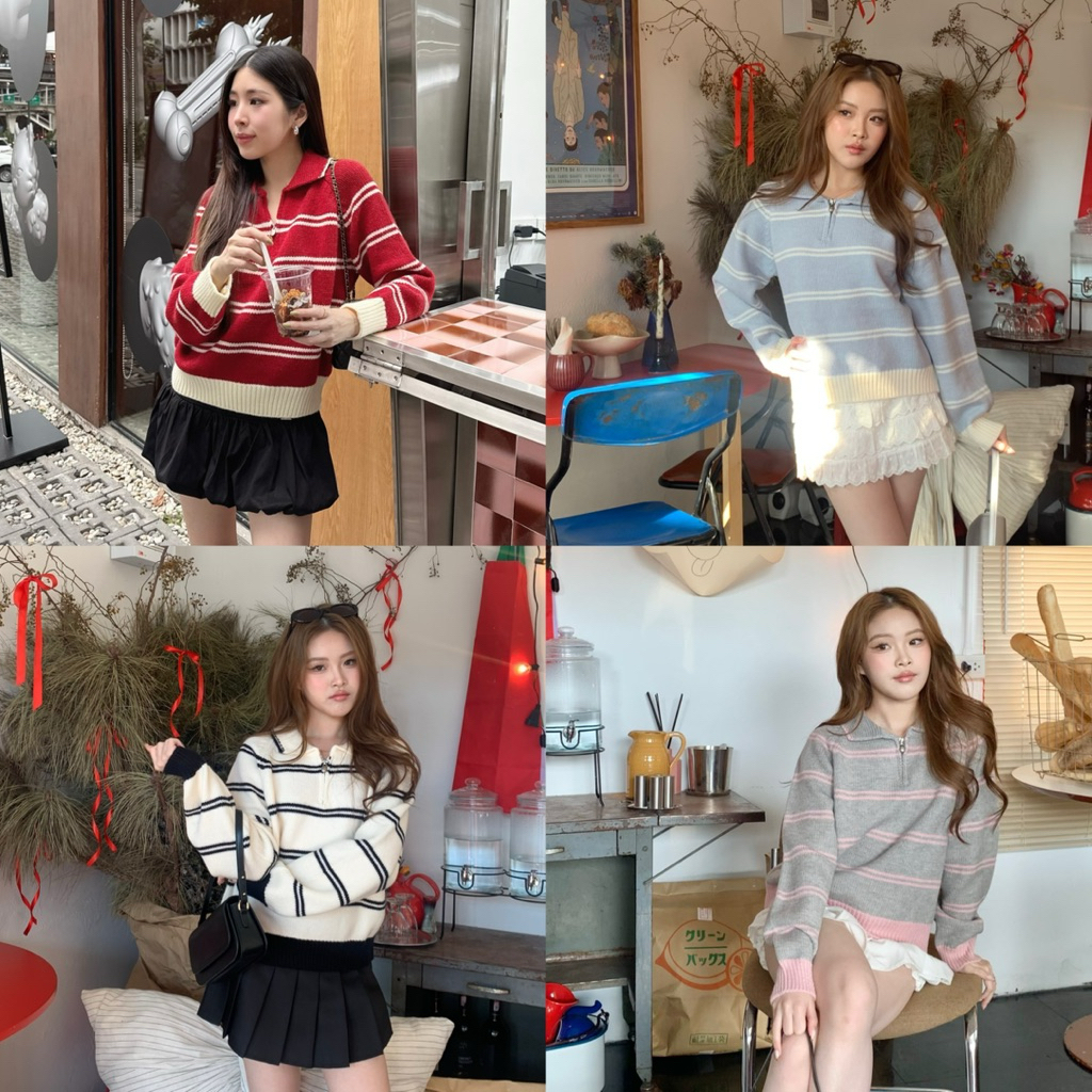 3pcs.basket "S2439" Bobby Sweater เสื้อไหมพรม