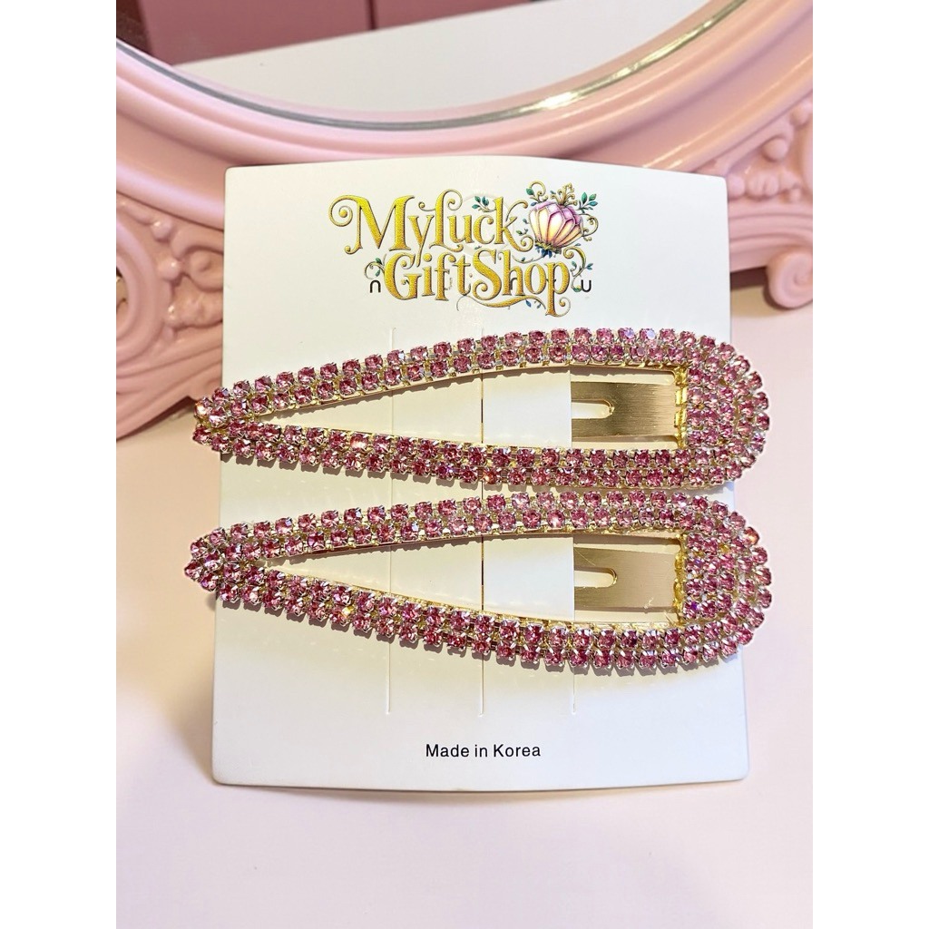 กิ๊บติดผมเพชรมีหลายสี1คู่ขนาดใหญ่7cmงานเกรดดีตัวเรือนกิ๊บสวยเงาตรงปกถ่ายจากสินค้าจริงจัดส่งไว