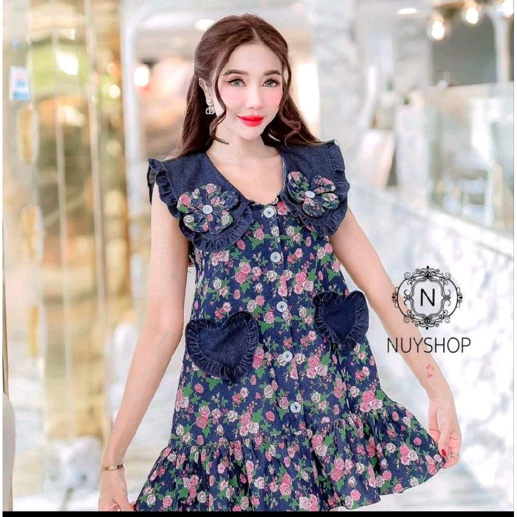 มินิเดรส มือ1 ป้ายห้อย NUY SHOP. L