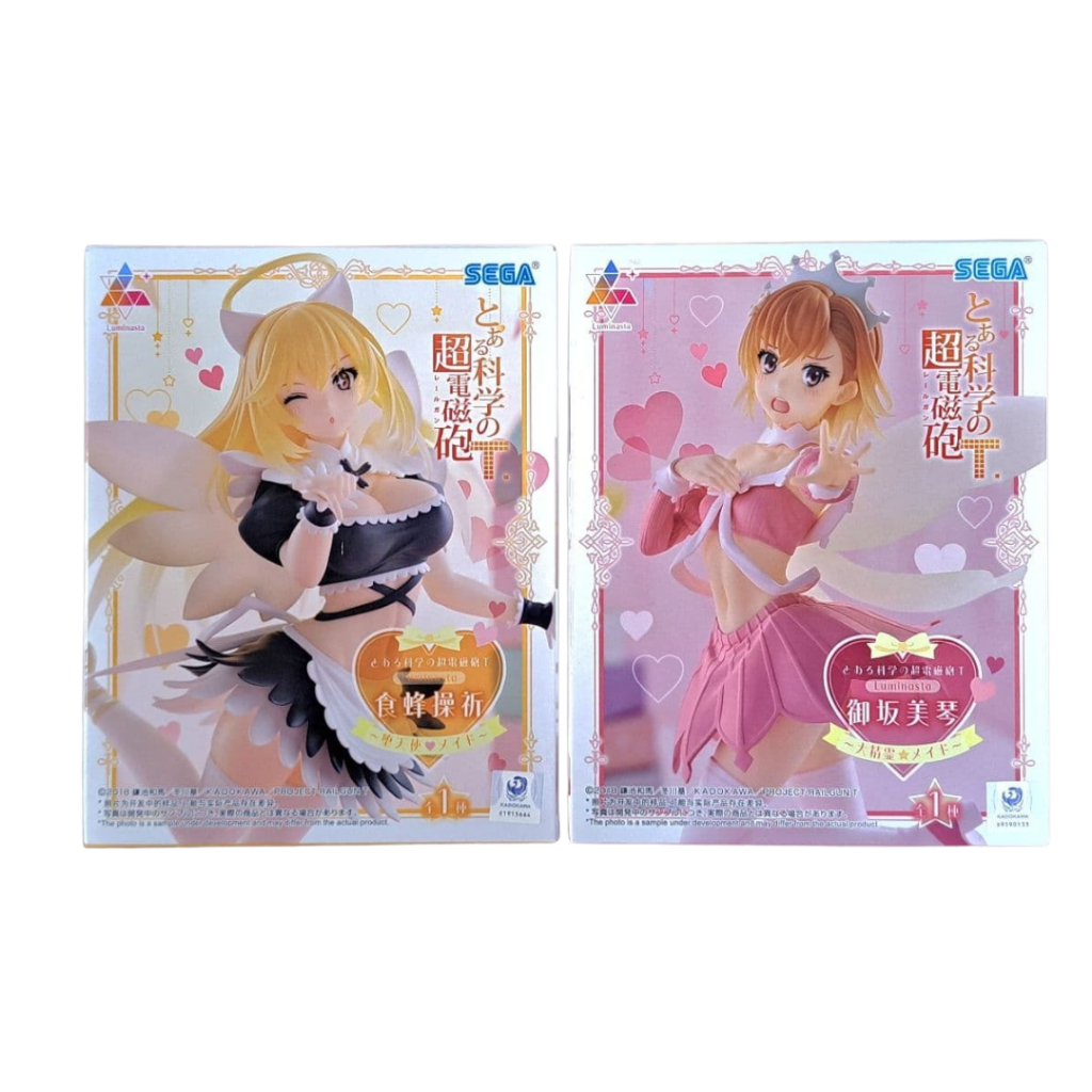 Sega A Certain Scientific Railgun T Luminasta Misaka Mikoto Shokuhou Misaki Maid Figure Japan