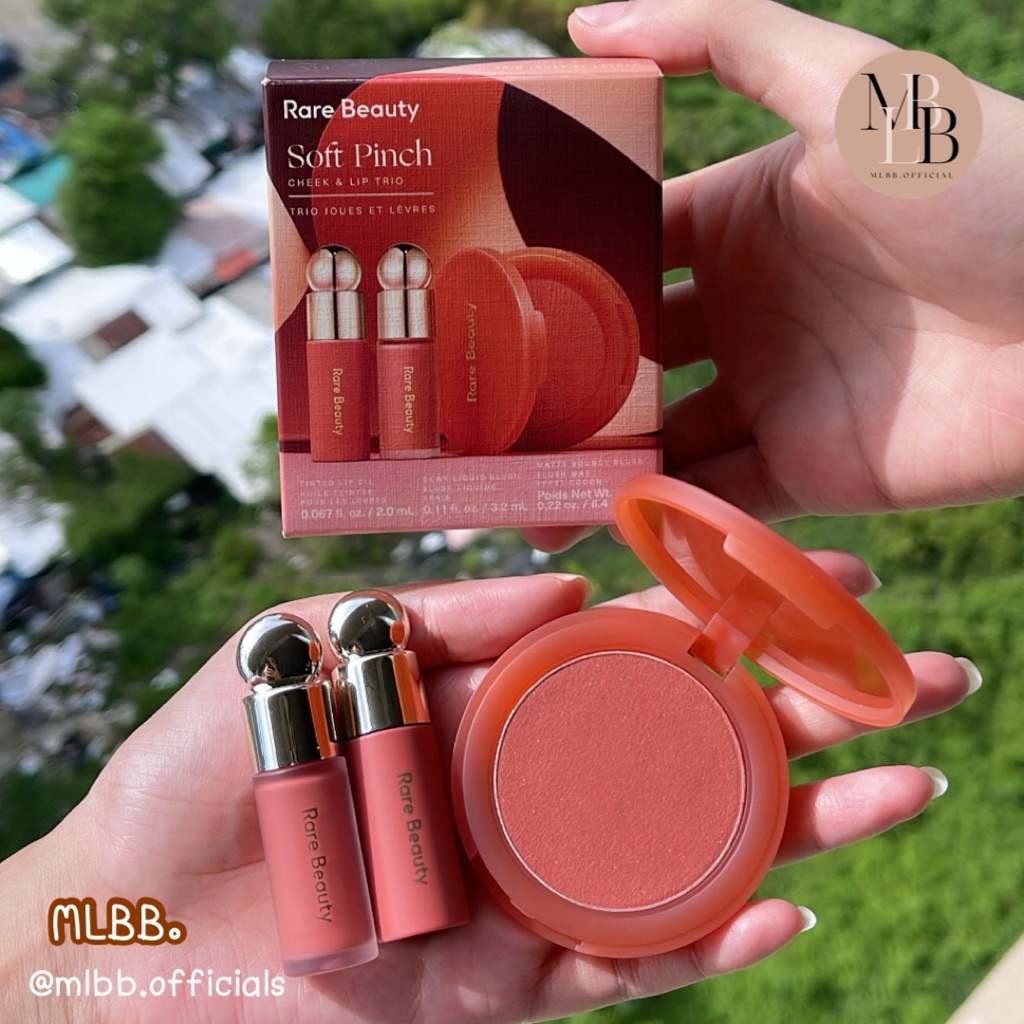 MLBB🥨 Rare Beauty set Lip & Cheek Trio set/ body set/ holiday set รวมเซทของขวัญ