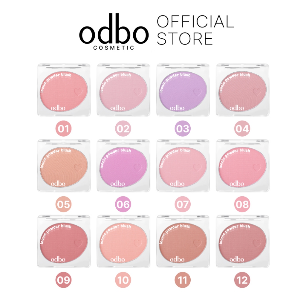 odbo (เบอร์ใหม่!! ของแท้ ส่งตรงจากแบรนด์ 100%) ICONIC POWDER BLUSH – OD1325 #บลัชกลมไอโคนิค