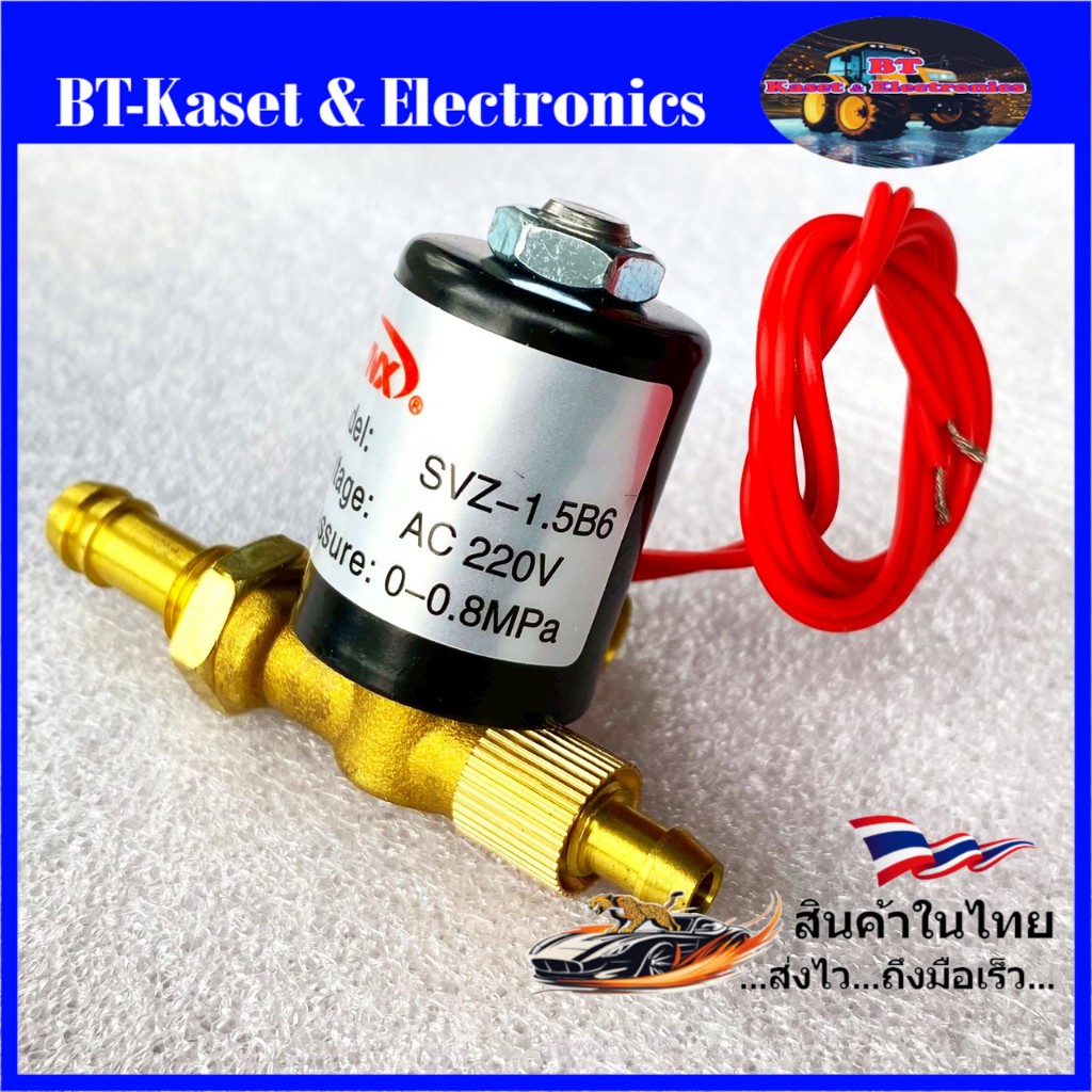 โซลินอยด์วาล์ว 220V (ทองเหลืองแท้) Solenoid Valve 220V รุ่น FTZ 1.5-6