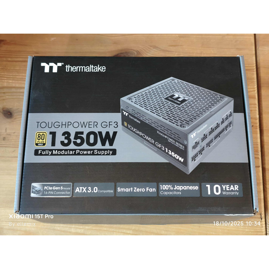 POWER SUPPLY (เพาเวอร์) THERMALTAKE TOUGHPOWER GF3 1350W GOLD - 1350W 80 PLUS GOLD (ATX) มือสอง ประก