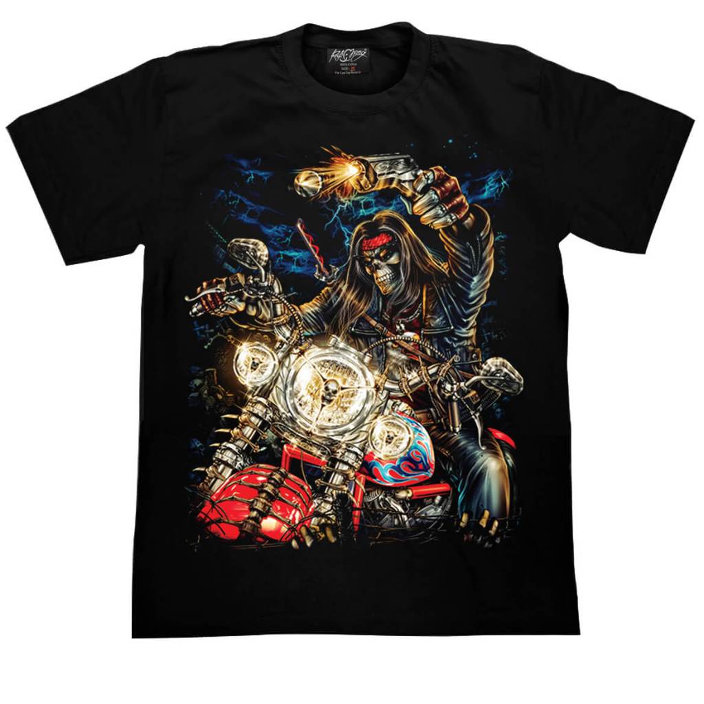 เสื้อยืดสกรีนเรืองแสง ROCK CHANG GR554