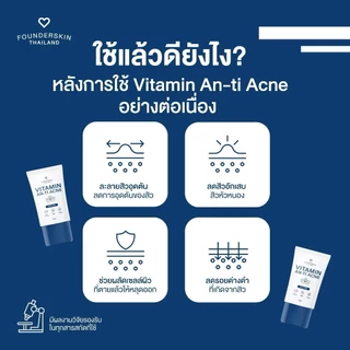 ละลายสิวฟาวเดอร์ 18 กรัม เจลแต้มสิว BHA2% สิวตามตัว สิวอุดตัน สิวอักเสบ สิวผด สิวทั้งตัว Founderskin