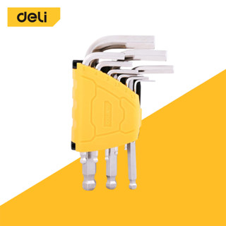 Deli ชุดประแจหกเหลี่ยม หัวบอลหกเหลี่ยม หกเหลี่ยม ประแจ CR-V …