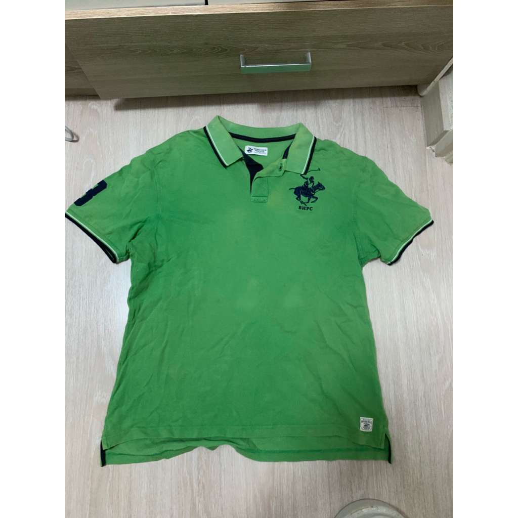 เสื้อโปโล Beverly Hills Polo Club สีเขียวไซส์ 3XL สีสวยสด