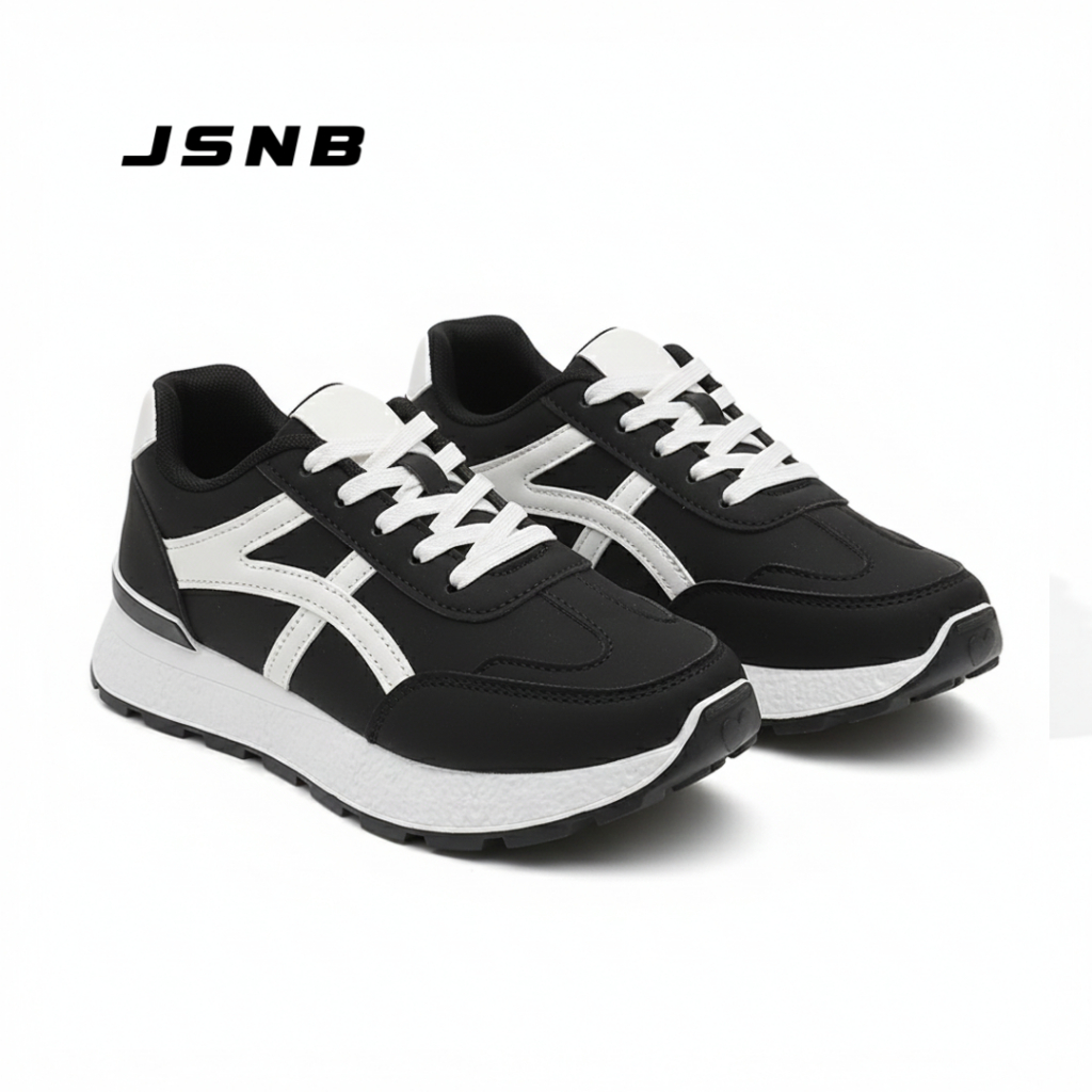 JSNB รองเท้าผ้าใบแฟชั่นสไตล์เกาหลี เสริมส้น ใส่สบายทุกวัน