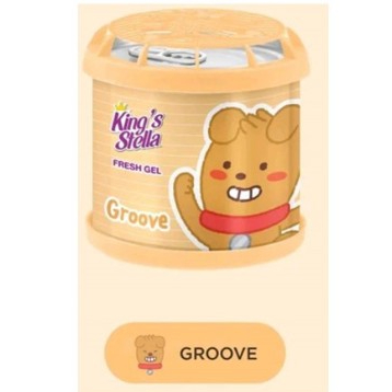 King's Stella (กลิ่นGROOVE) x KAKAO FRIENDS Fresh Gel เจลปรับอากาศ เนื้อเจลธรรมชาติ กลิ่นหอมฝรั่งเศส 80g
