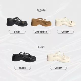 [Best Seller] Paloy - PL2121 & PL2979 รองเท้าส้นตึกสายไขว้
