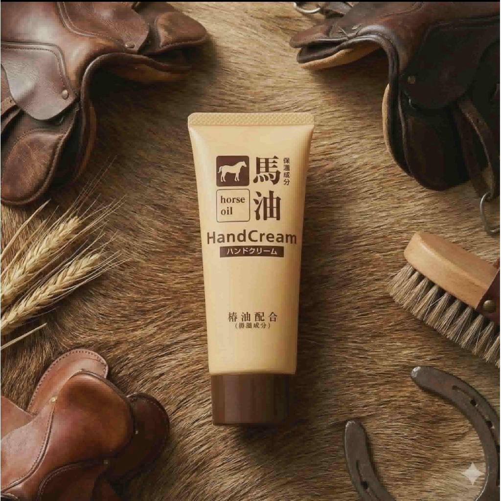 🐴ครีมทามือน้ำมันม้าบริสุทธิ์100%🇯🇵 Kumano horse oil hand cream 🐴