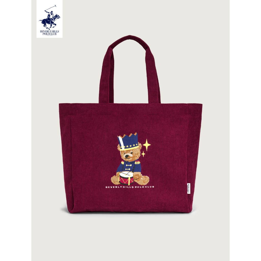 BEVERLY HILLS POLO CLUB CORDUROY TOTE Bag รุ่น BAGB051