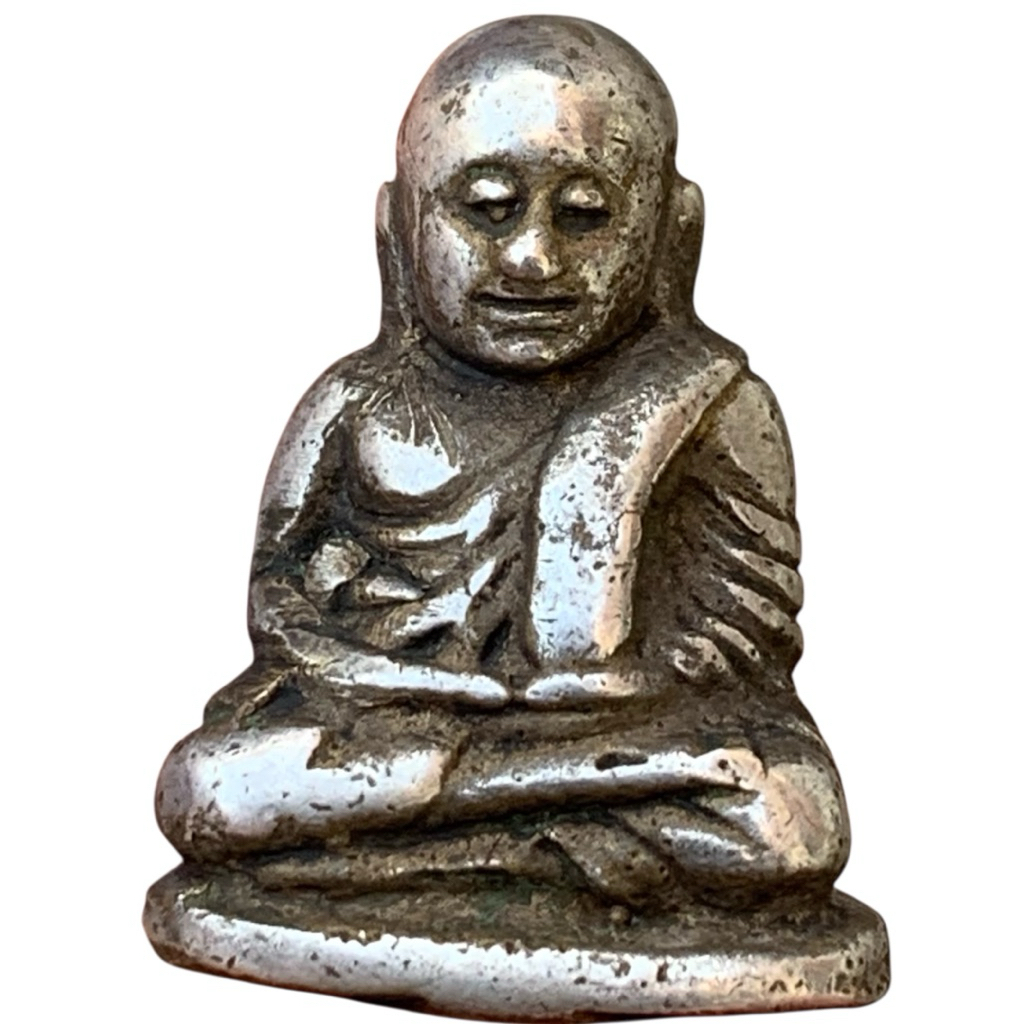 หลวงพ่อเงิน พิมพ์นิยม เนื้อแก่เงิน พระเครื่อง ส่งตามรูป พ่อเงิน