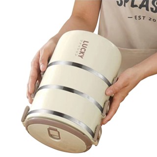 UNITBOMB กล่องอาหารกลางวันสแตนเลส 3ชั้น กล่องอาหารกลางวันแบบ…