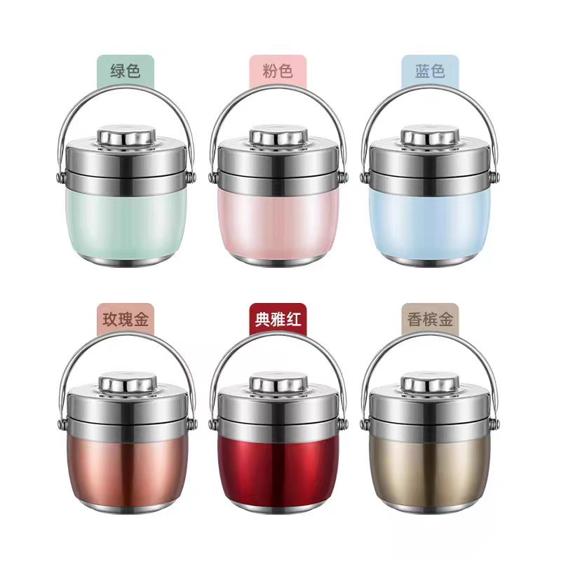 !พร้อมส่ง ปิ่นโตสเเตนเลส หม้อ เก็บอุณหภูมิได้นาน ใส่ร้อนใส่เย็นได้