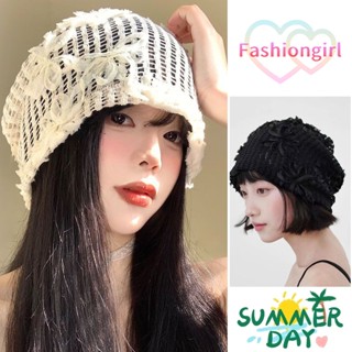 Fashion girl💘💘หมวกถัก ความซับซ้อน ญี่ปุ่น หมวกสแต็ค กลวงออก …