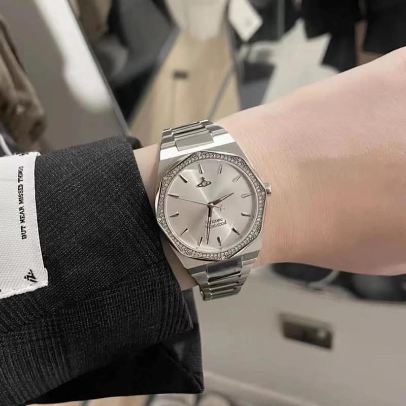 นาฬิกา Vivienne Westwood นาฬิกาข้อมือผู้หญิง นาฬิกาผู้หญิง แบรนด์เนม Brandname รุ่น VV244QGRGD VV244SLSL ความกว้าง：34MM ราคา ถูกที่สุด ดีลบีเคเค แกลเลอรีภาพที่ 7