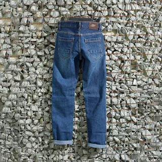 Jack Russel - Men Jeans กางเกงยีนส์ผู้ชายทรงกระบอกเล็ก - Klassik J-1128/BL Slim Fit Blue