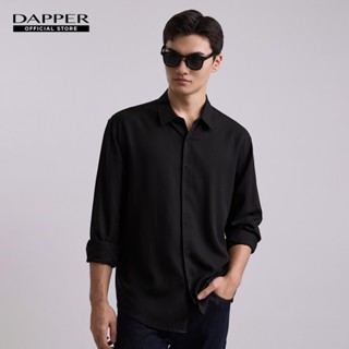 DAPPER เสื้อเชิ้ตแขนยาว Tencel Blend Shirt สีดำ (BCL/BK/507T…