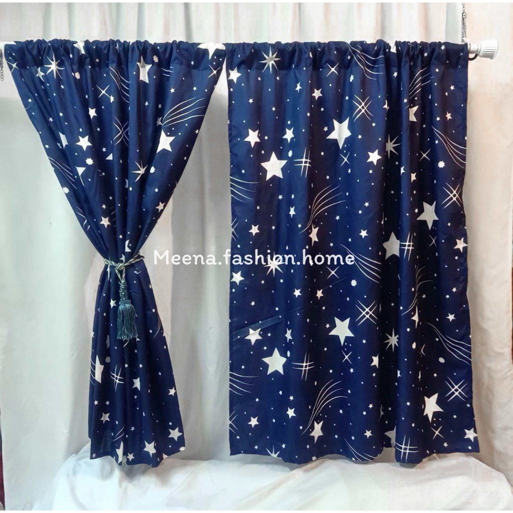 ผ้าม่านหน้าต่างสอดรางสอดลวดสลิงดาวขาวน่ารักมีหลายลายไห้เลือกลดราคา กดที่ตัวเลือกมีหลายลายสวยถูกและดีดีดี