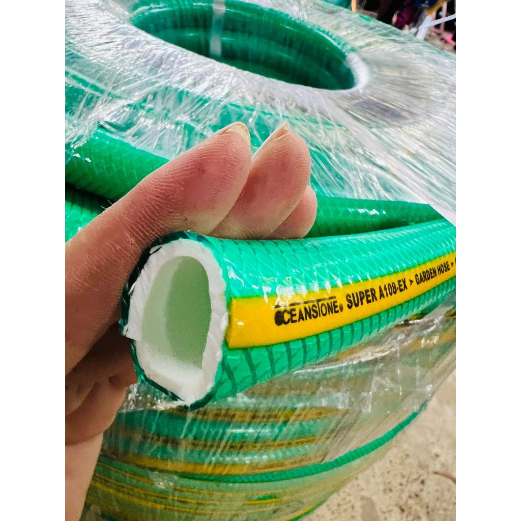 (แบ่งปลีก) Oceanstone สายยาง สายฉีดน้ำเสริมใยเลือกถัก GARDEN HOSE A-108 1/2" ยี่้ห้อ OCEANSTONE 20 30 40 เมตร