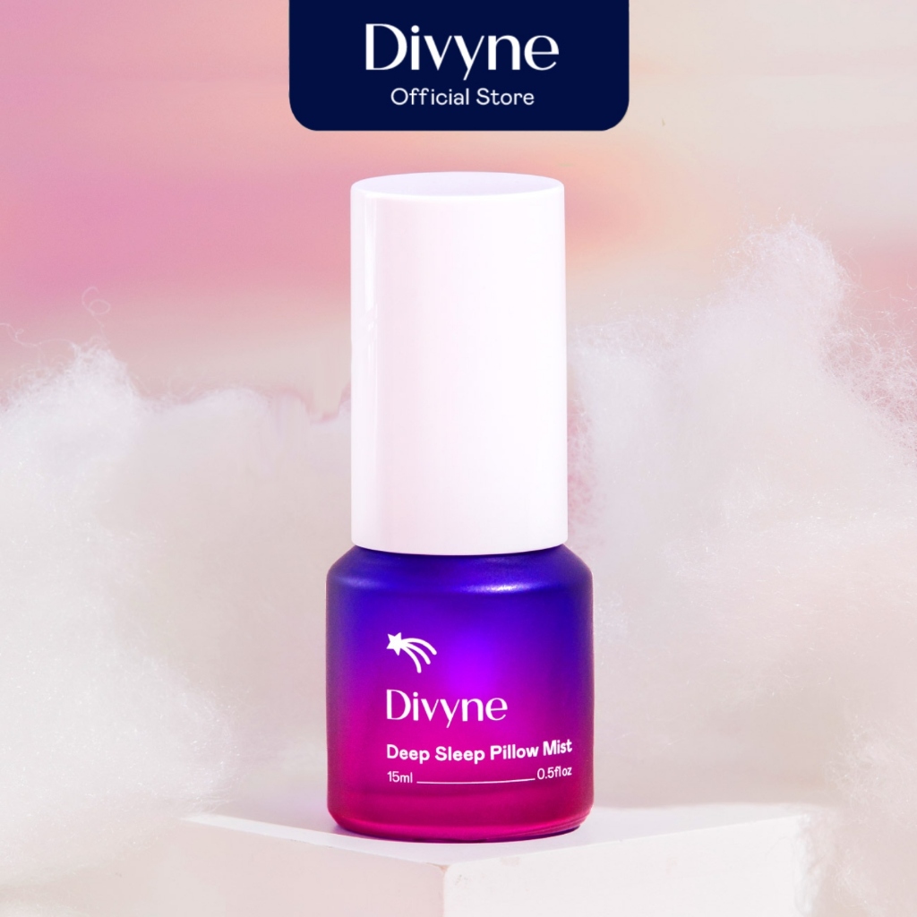 DIVYNE Deep Sleep Pillow Mist 15ml Clary Sage, Vetiver Sweet Orange | สเปรย์ฉีดหมอน ผ่อนคลาย นอนหลับ