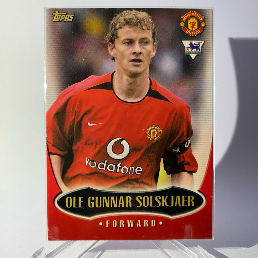 การ์ดนักฟุตบอล OLE GUNNAR SOLSKJAER, MANCHESTER UNITED, TOPPS 2003